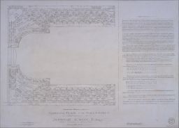 Seymour Knox estate drawings - North half of Perennial planting plan