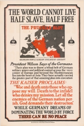 The World Cannot Live Half Slave, Half Free. The Prussian Blot: 100,000,000 People Already Enslaved By Germany.