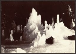 Ice pinnacles (ice stalagonites) in Surtshellir 
