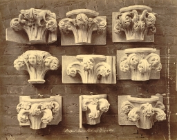 Royal Architectural Museum. Plaster Casts (Capitals) from Salisbury Cathedral 