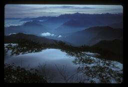 Hiule dhakiyeko pahadharuko drisya (हिउँले ढाकिएको पहाडहरुको दृश्य / view of hills covered by snow)