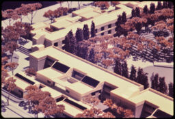 Elmira Psychiatric Center 04, Model - Detail View of Dwelling Units and Common Space