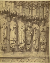 Amiens Cathedral. Jamb Figures from West Facade, St. Firmin Portal 