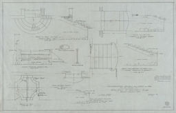 Construction details for steps and pool for the garden of Ralph P. Hanes