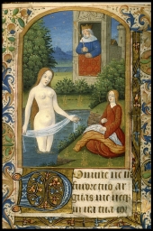[David and Bathsheba] (from a Book of Hours)