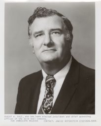 Robert Wells Gale, '48 as CEO of the Gold Seal Company