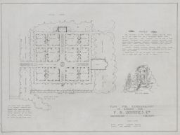 Plan of rearrangement of garden for F. B. Jennings, Esq.