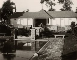 S. Forry Laucks Residence -Pool house and Corner of Swimming Pool