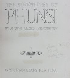 Title page for "The Adventures of Phunsi"