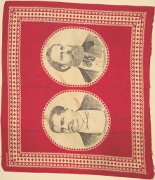 Hancock-English Portrait Handkerchief, ca. 1880
