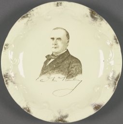 McKinley Ceramic Portrait Plate, ca. 1896