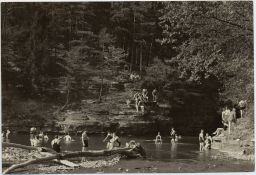 Swimming at Bebe Lake ca. 1930