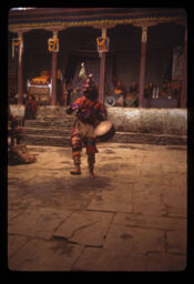 Lama damphu hatama lidai nachadai (लामा हातमा डम्फु लिदैं नाच्दै / Lama Dancing While Carrying a Damphu)