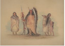 Sioux: Ee-ah-sa-pa (Black Rock), Wi-loo-tah-ee-tehash-ta-ma-nee (the Red Thing that Touches the Ground in Marching), daughter of Black Rock, and Oo-ton-nee (White Weasel), wife of Black Rock
