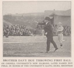The Caduceus of Kappy Sigma: Brother Davy Hoy Throwing First Ball