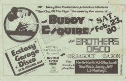 Ecstasy Garage Disco, Feb. 23, 1980