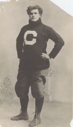 Glenn Scobey Pop Warner in a Cornell Football uniform, ca. 1894