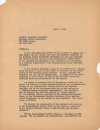 Rubin Saltzman to the National Executive Committee of the American Jewish Conference about Reconsidering their Decision, June 1943 (correspondence)
