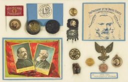 Cleveland-Thurman Campaign Items, ca. 1888