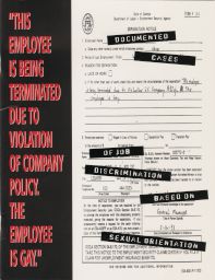 This Employee is being terminated...: Documented Cases of Job Discrimination Based on Sexual Orientation