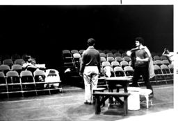 Students rehearsing "Man for All Seasons"