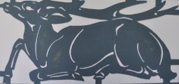 Stencil for Texas mural (stag)