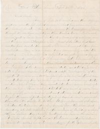 Union Soldier letter in which master kills a slave from Ft. Pillow,
                     Tennessee
