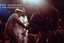 Carlos "Patato" Valdez and Celia Cruz at Madison Square Garden
