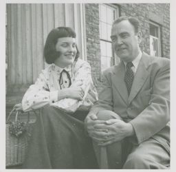 Warren Beck with Robin McGraw, class of 1955