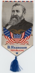 B. Harrison, Republican Portrait Ribbon