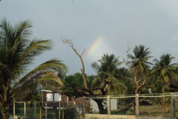 Rainbow over Evelina Antonetty's home, Salinas, Puerto Rico
