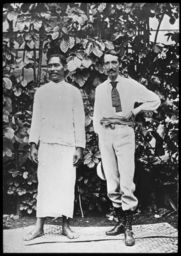 Stevenson, with his friend Tuimalealiifagu, a Samoan chief