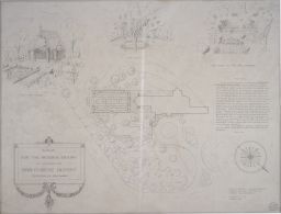 A plan for the general design of the gardens for Mrs. Eugine Dupont
