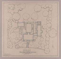 Design plan for the property of Mr. & Mrs. Alfred Hopkins.