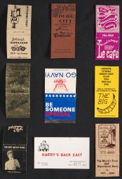 9 matchbox covers from Larry Blagg