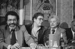 Ray Barretto, Tito Puente, and Charlie Palmieri at Beau's, the Bronx