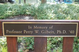 Professor Perry W. Gilbert Memorial Bench