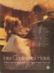 Inter-Continental Hotels advertisement: "You'll find us on hilltops..."
