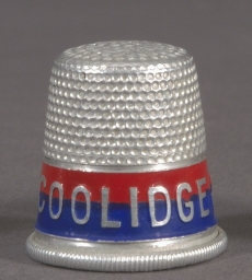 Coolidge-Dawes Campaign Thimble, ca. 1924