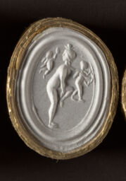 Phoenician Venus/Astarte with a Love Before and Behind Her