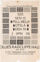 Ollie's Radcliffe Hall, 1983 November 12