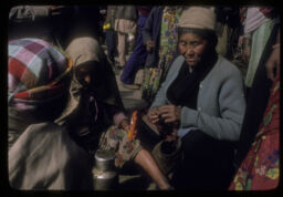 hatabazarma Mahila haru kurakani gardai (हाटबजारमा महिलाहरु कुराकानी गर्दै / Women Gossiping at Local Market)