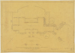 Planting plan for vines and shrubs on the residence of Mr. Ralph P. Hanes