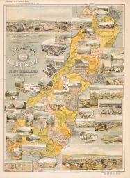Pictorial map of the Middle Island of New Zealand: compiled from the latest government maps and statistical records