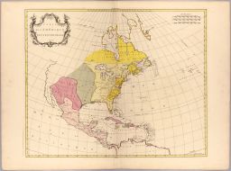 Carte de l'Amerique Septentrionale 1754