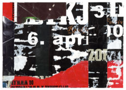 Baer Art Center Collages 16, '6. apri' Eleventh in a Series of Twenty Six 21 cm x 15 cm