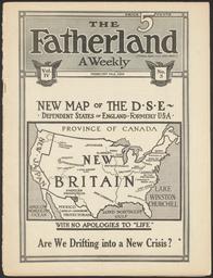 New Map of the D.S.E. - Dependent States of England - Formerly U.S.A.