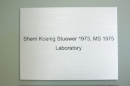 Sherri Koenig Stuewer Laboratory Plaque