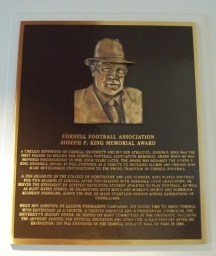 Joseph P. King Memorial Award Plaque