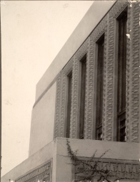 North elevation detail, Barnsdall Studio Residence A  